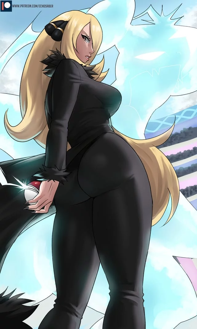Cynthia is challenging you to Battle! 🍑💕 (Echo Saber) [Pokemon]