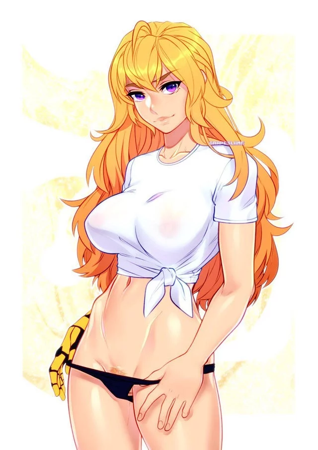 Yang in a sheer shirt (RWBY) [kinky Yang]