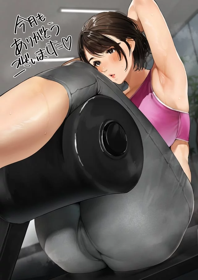 MILF on the exercise machine (Sakura No Tomoru Hi E) [Original]
