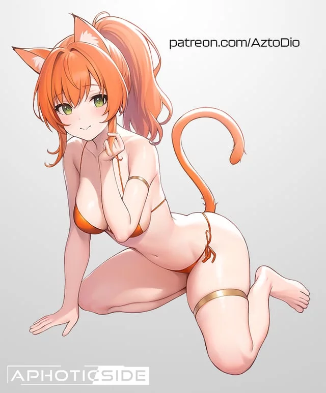 Orange Cat girl [original]