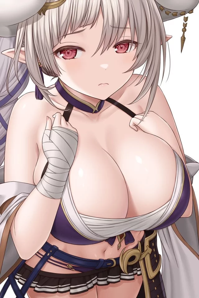 Can you put it between my breast?(Azusa from Granblue Fantasy)