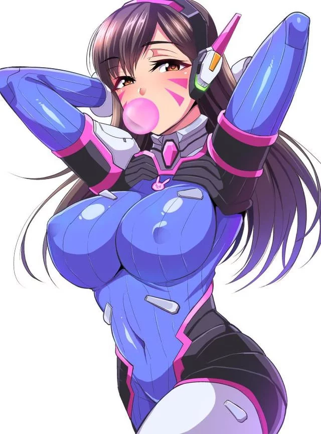 (D.va's) tight suit show off her body really nicely. It makes just want to tear it off.