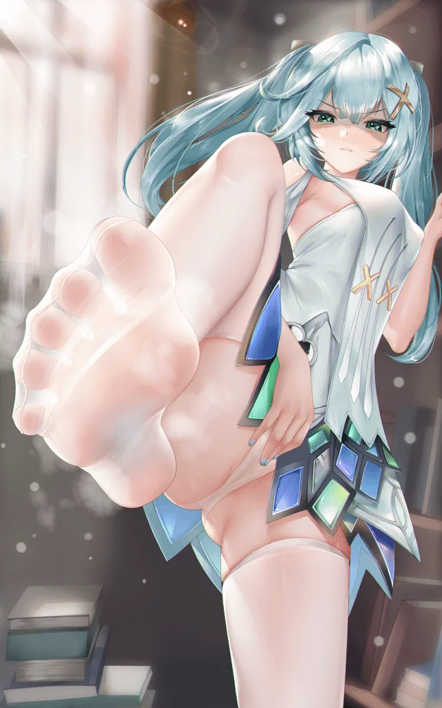 Disgusted Faruzan Showing Panties and Feet [Genshin Impact]