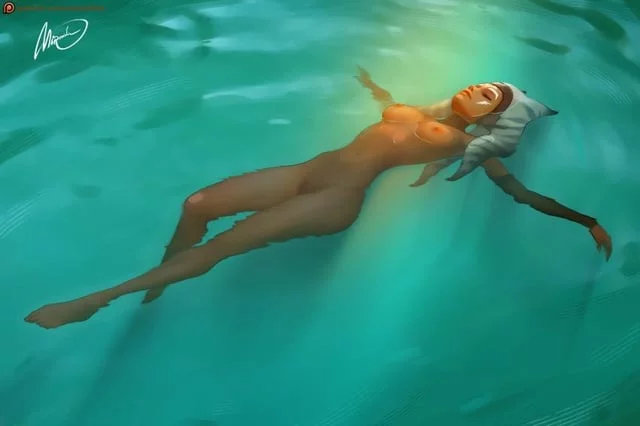 Ahsoka Taking A Swim (mironishin) [Star Wars]
