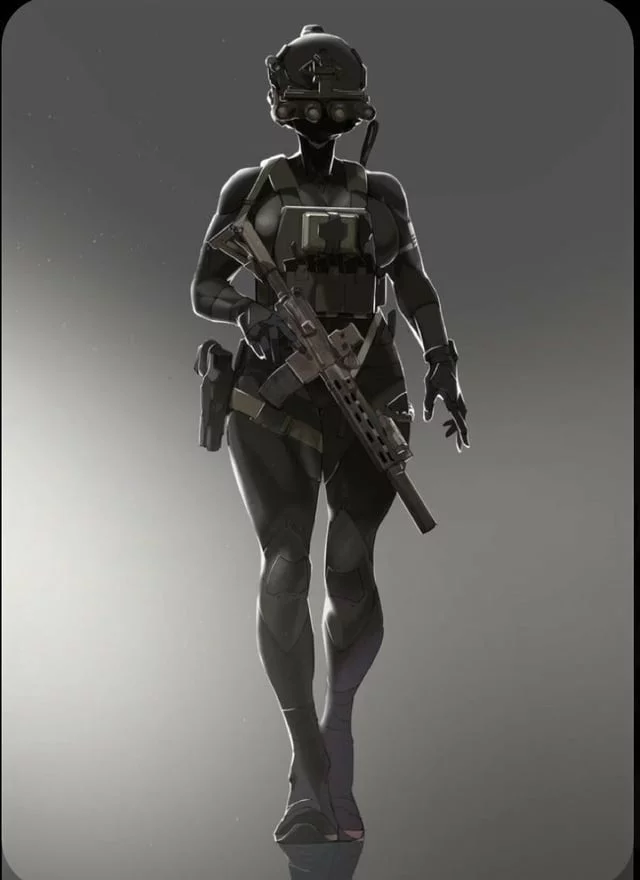 (Thicc tactical lady go brr) “damned insurgents, always near fucking water” I walk in my still dripping wet wet suit (I want to be an operative you command that’s so thick it’s close to being a problem with my effectiveness)