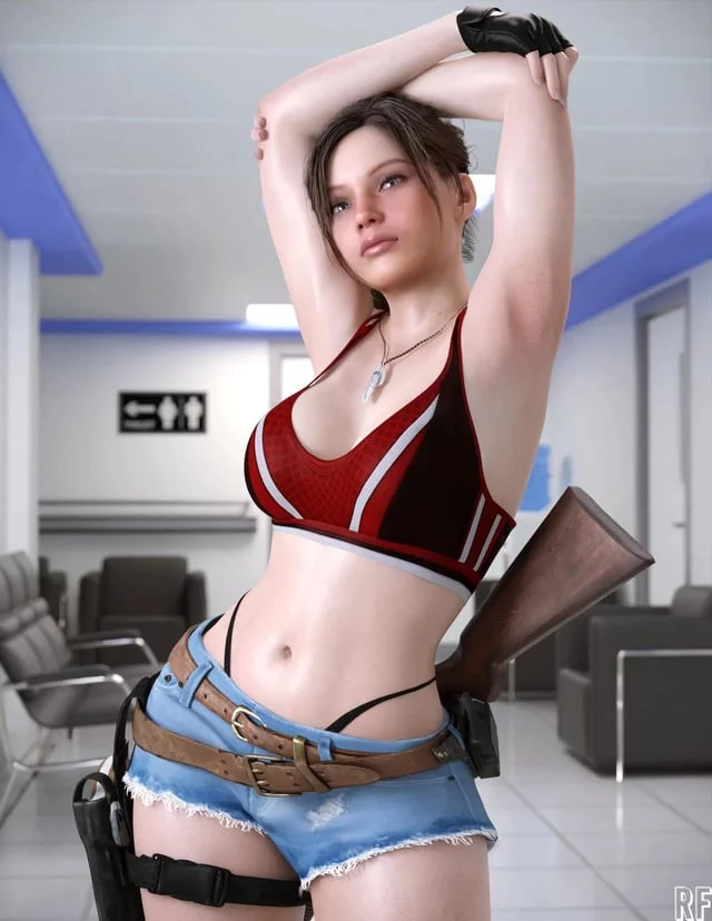 Claire Loves Thongs (Rude Frog 3D) [Resident Evil]