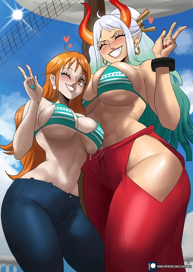 Nami and Yamato (EchoSaber) [One Piece]