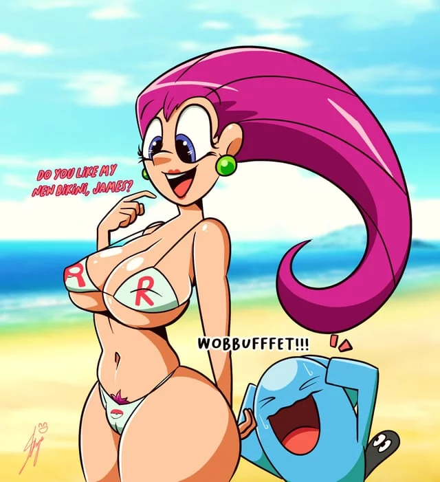 Jessie's New Bikini [Pokemon](StrangaArt)
