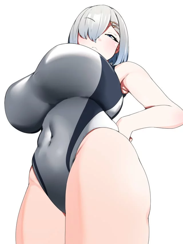 Hamakaze in a high-cut competition swimsuit (Hauto-San) [KanColle]