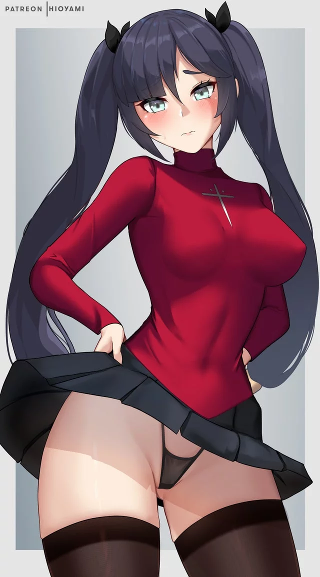 Mona in Rin's clothes (by Hioyami)
