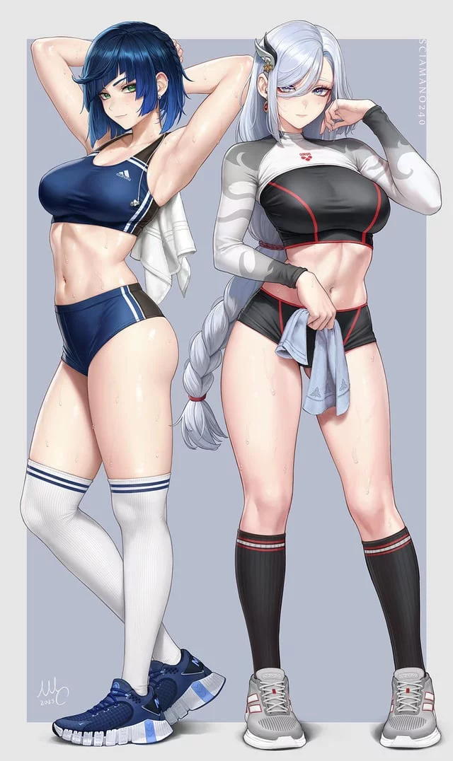 I would love to be either of them. Rocking a tight fit gym body. I’d be able to wear anything everywhere just to drive them crazy~