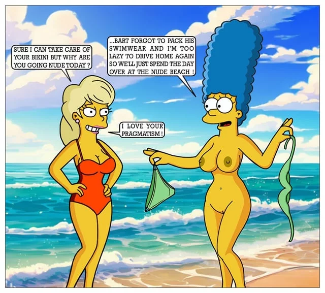Marge At The Beach [Simpsons]
