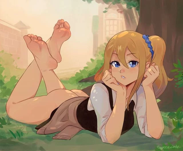 Relaxing under a tree