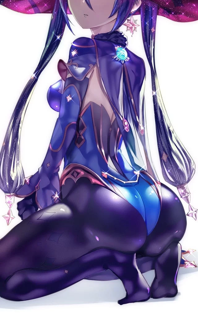 Mona on her knees [uenoryoma][Genshin Impact]