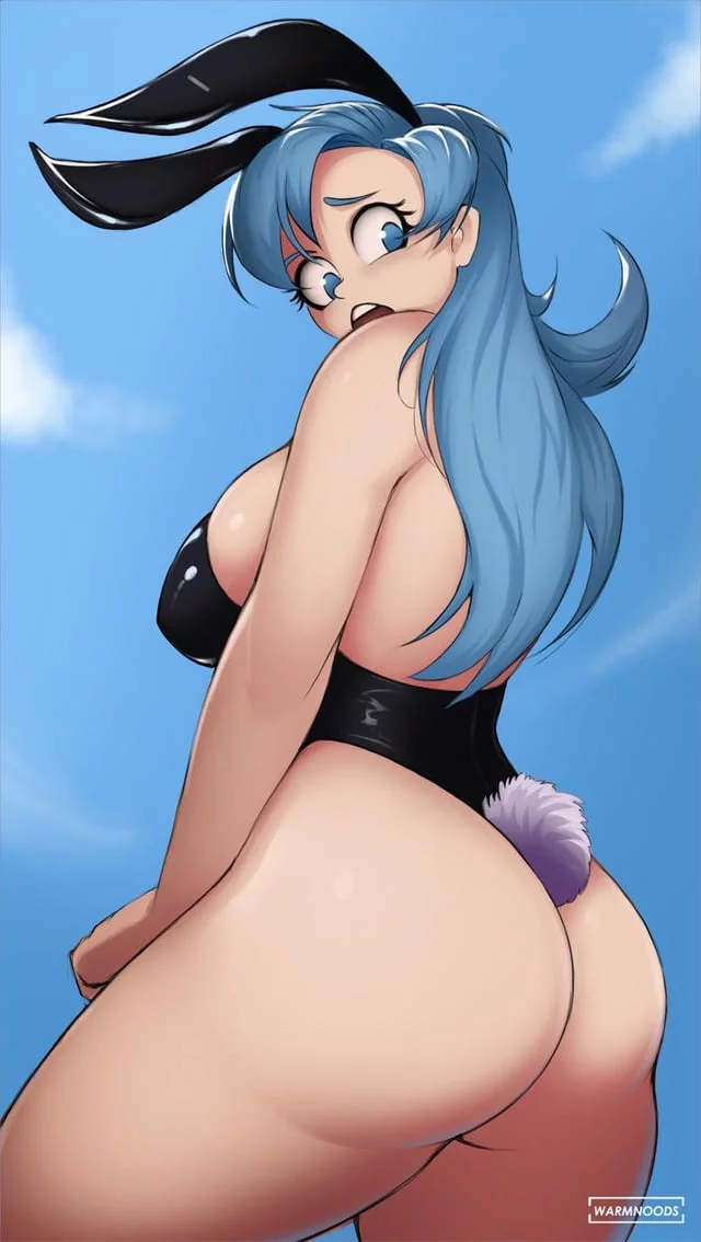 Bulma showing of her Easter Bunny cakes! (Warmnoods) [DBZ]