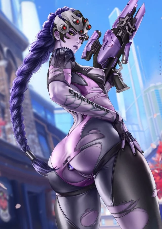 Butt plug is for better shooting skills, what did you think? [Widowmaker,Overwatch] (Dandonfuga)
