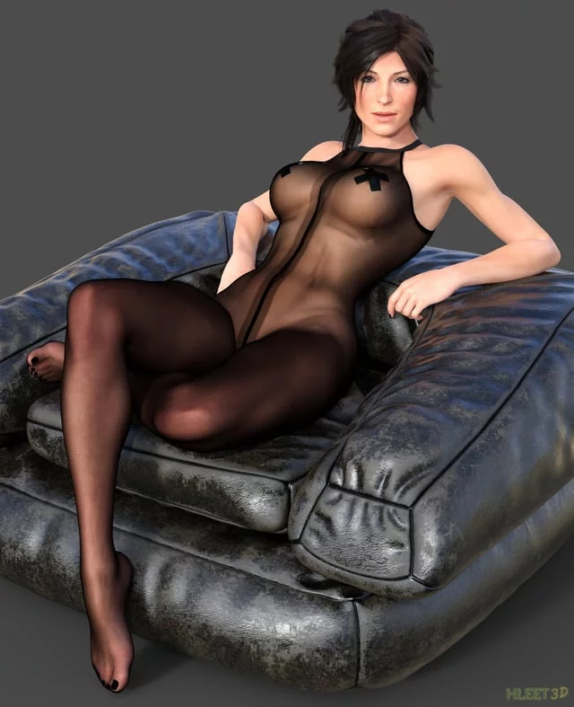 Lara Croft - high fashion see through body suit (HLEET3D) [Tomb Raider]