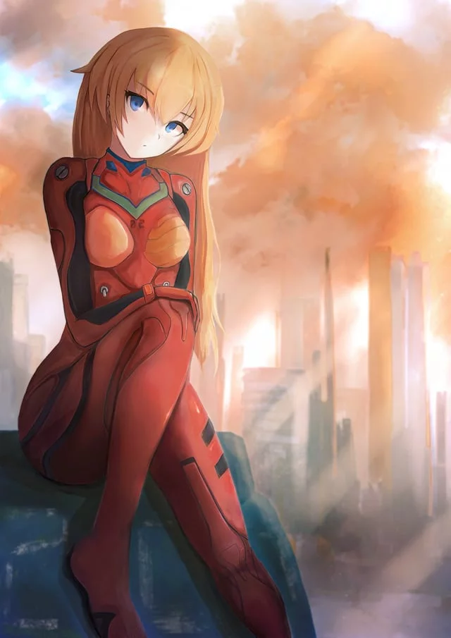 Asuka with her Hair Down
