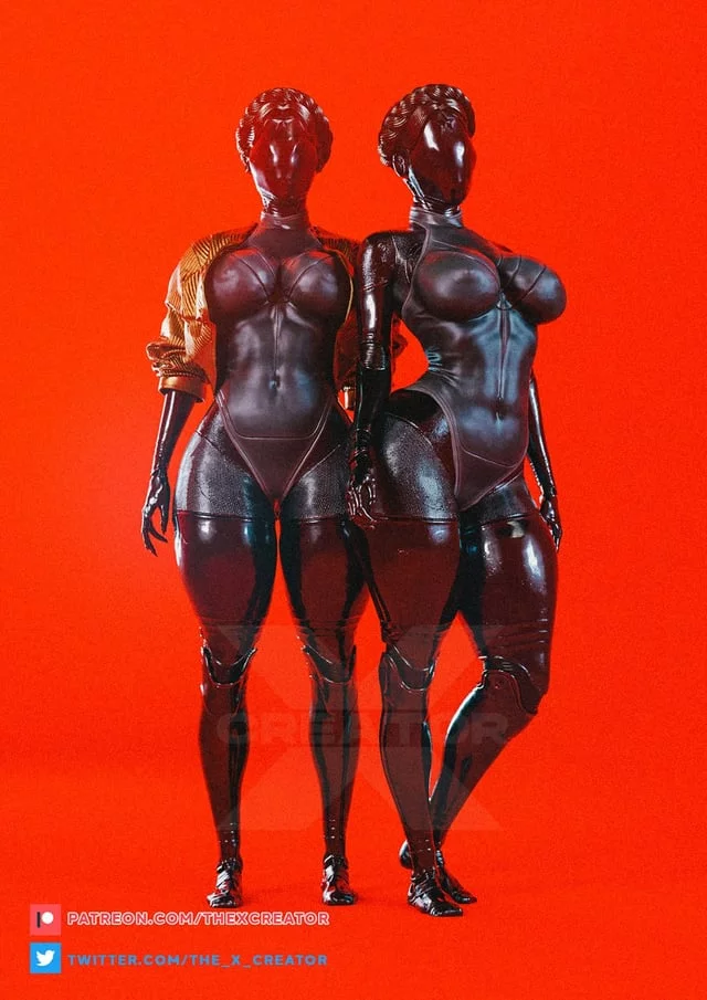 Ballerina robot twins, (thexCreator) [Atomic Heart]