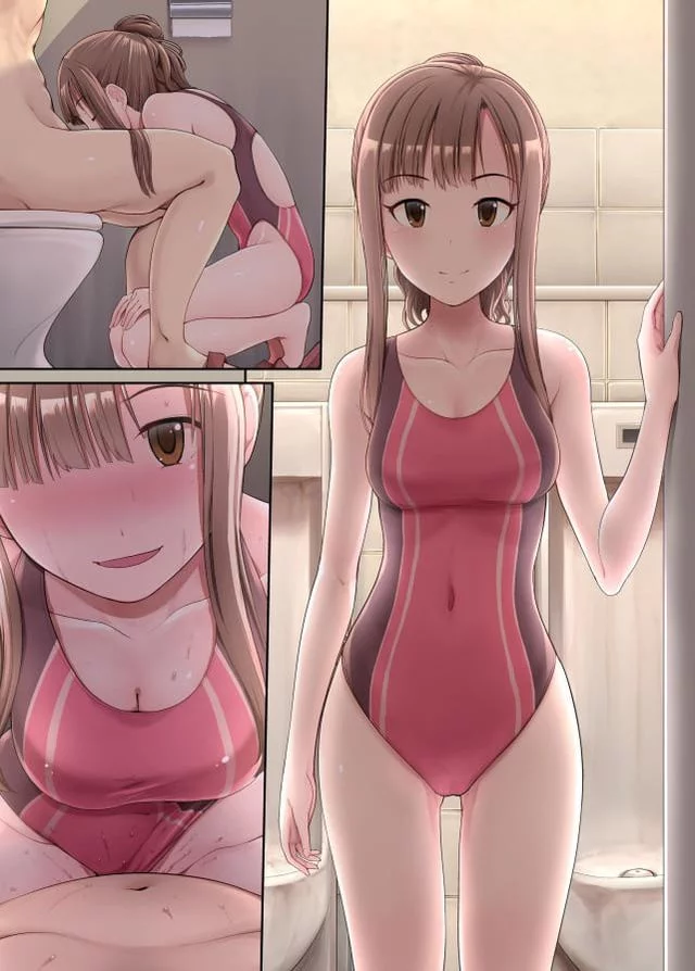 Ehehe, one piece swimsuits are so hot, don't you think?