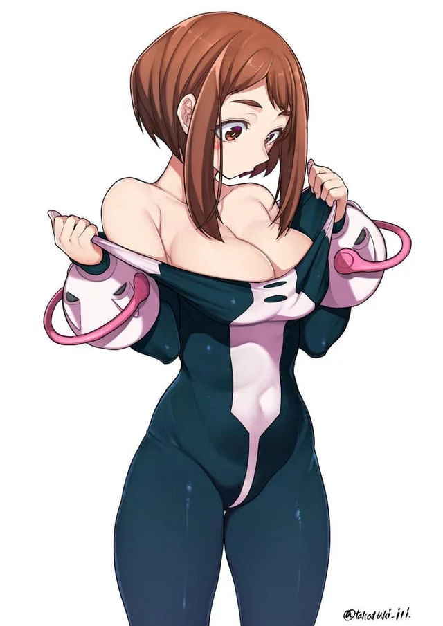 I could jerk to (Ochako) all day long. Anyone care to join me or feed?