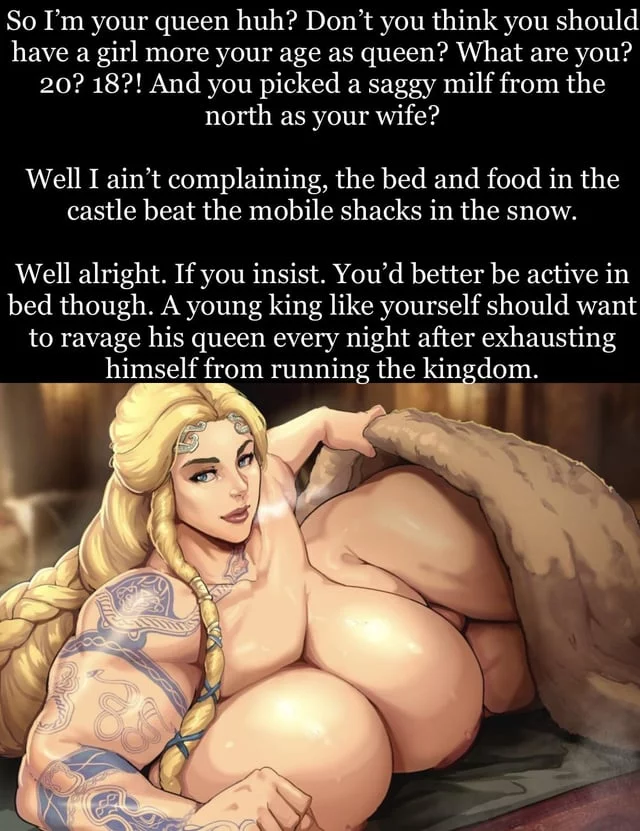 A young king is newly married (Artist: Donaught) [milf] [venus body] [blonde] [king] [queen] [large breasts] [thicc] [muscle]