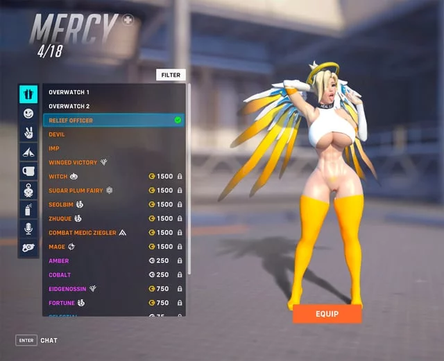 Mercy's new outfit