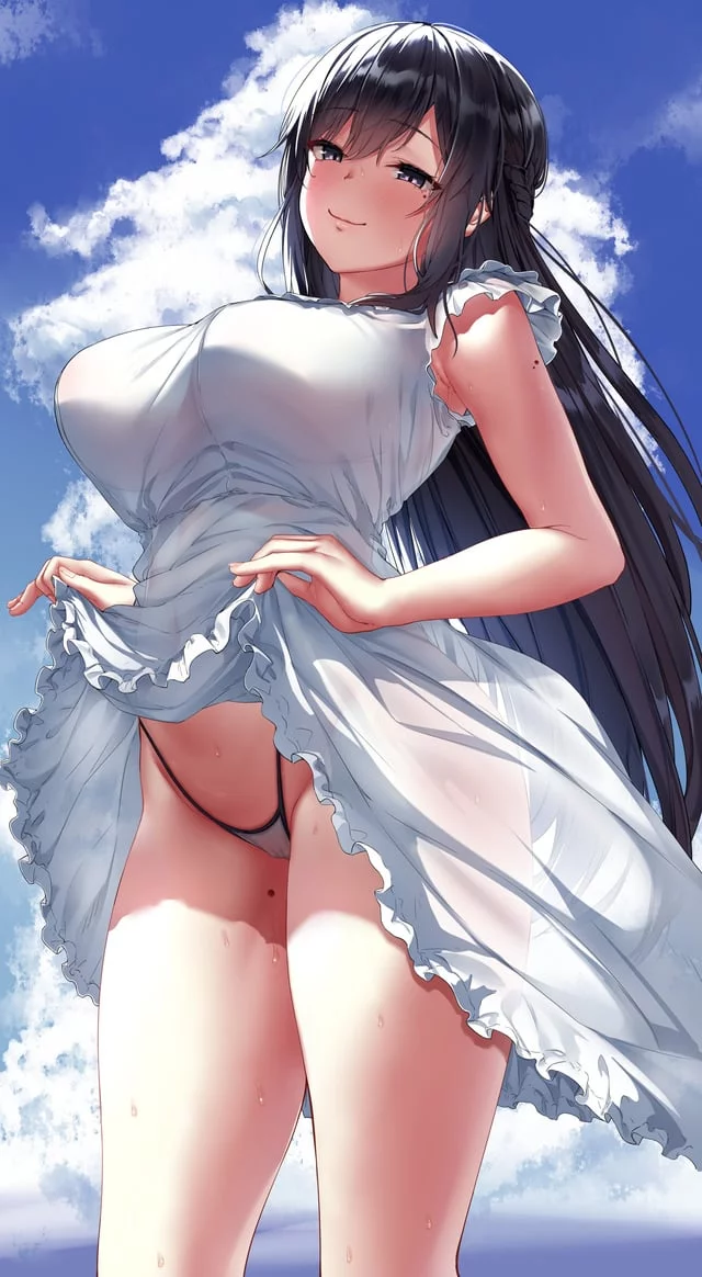 Blue Skies, White Dress (Jack Dempa) [Artist's OC]