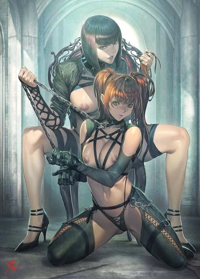 Kept chained close to her mistress