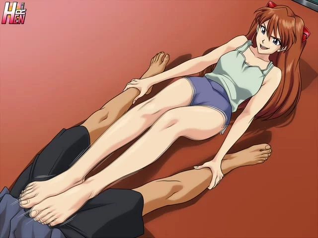 Asuka Langley's foreplay [Neon Genesis Evangelion]