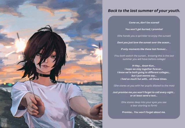 Final summer of your youth [PEACHYVAULT] [Childhood friend] [Wholesome] [Slice of Life] [No Sex] [Sad] [Tender moment] [Best friend] Artist: Taorotana (Twitter)