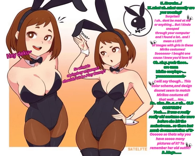 Miriko cosplay!..... I think? [MHA/My Hero Academia] [Ochako Uraraka] [Bunny girl] [Male pov(Deku)] [Oblivious girl] [Artist-Satelyte