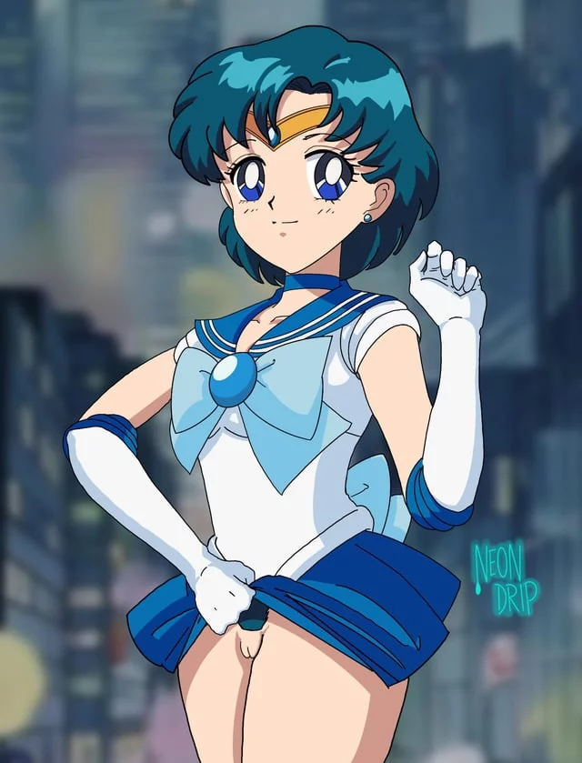 Sailor Mercury has something for you (Neon Drip) [Sailor Moon]