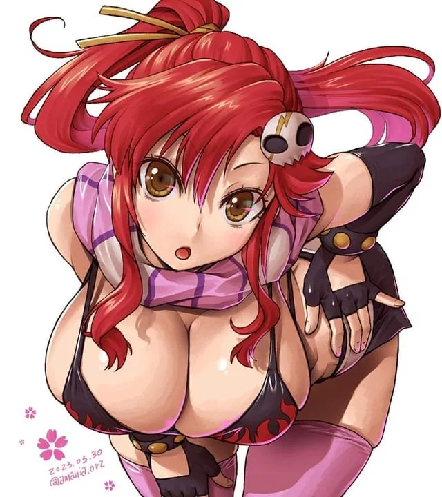 (Yoko Littner) is sexy and she knows it. I would plow her.