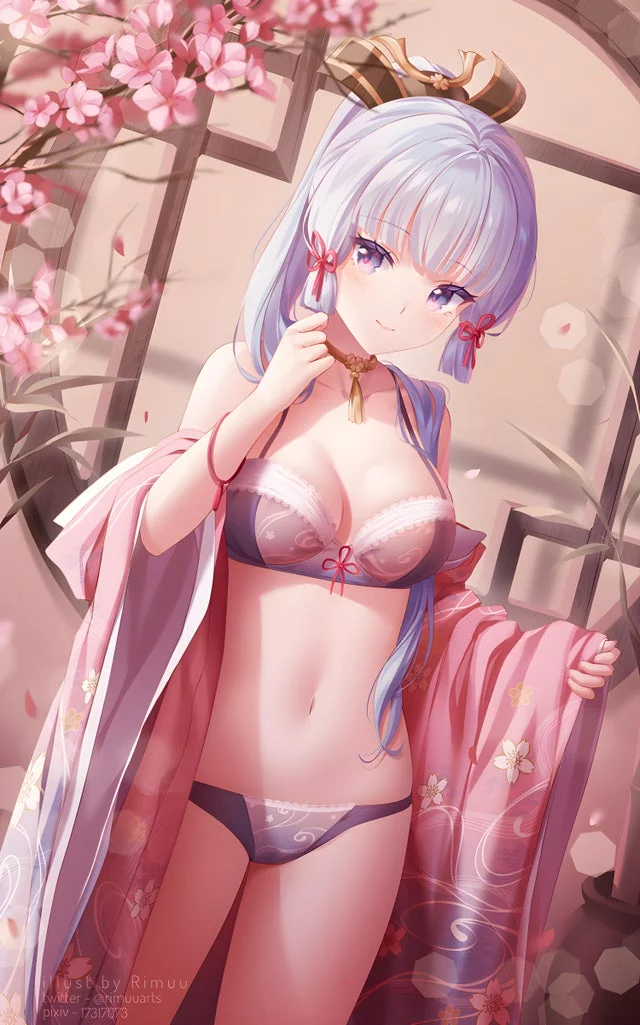 Ayaka in her cute lingerie (Rimuu)