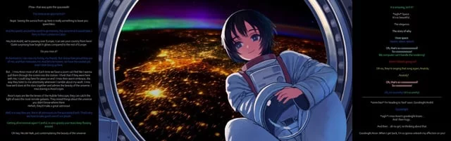 Space is Cool! [Rocket Girl] [part 3] [F/A] [wholesome] [astronaut] [girlfriend] [no sex] [missing you] [loving] [talking about you] {Artist: Unknown}