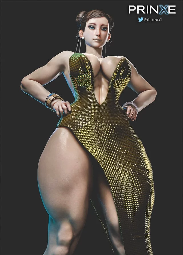 Chun-Li rocks a dress (prinxe) [Street Fighter]