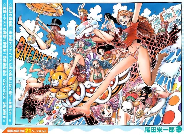 I can’t be the only one craving all the One Piece girls after seeing the new colour spread. (Nami), (Boa), (Robin), (Yamato), etc. I don’t even know who to start with. They could all get me hard and soon bi.