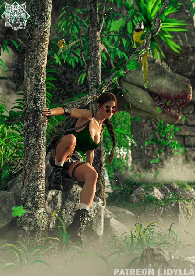 Lara in her natural habitat (Idylla) [Tomb Raider]