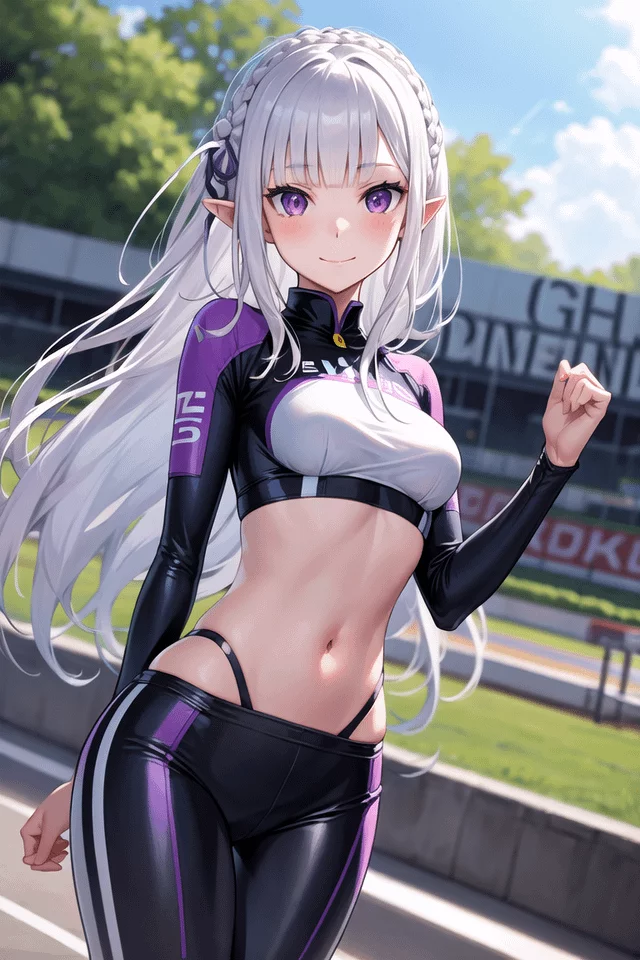 Race Queen Emilia [Re Zero]