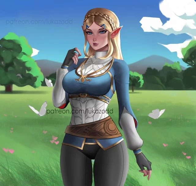 Princess Zelda looking cute (LukaZodd) [LegendofZelda]