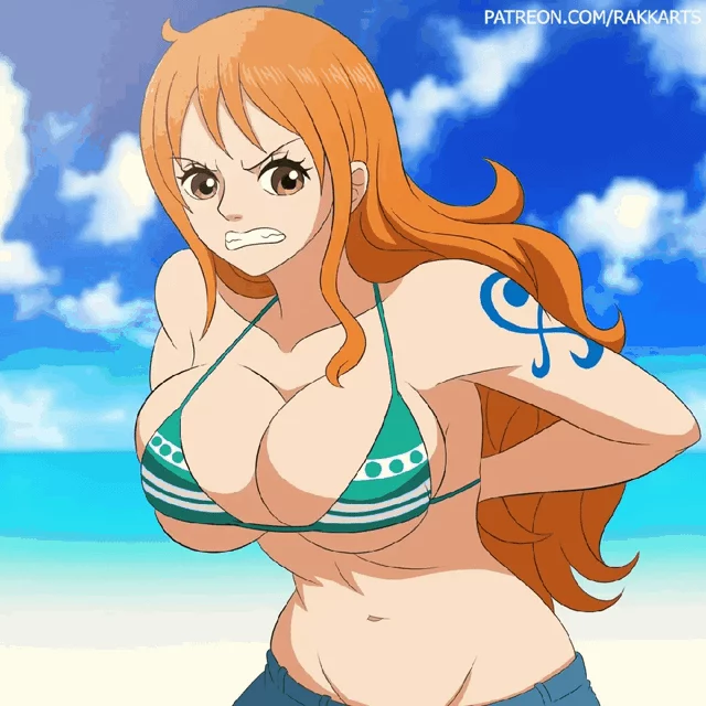 (Nami) is a sex object that's only good for satisfying our dicks with her big whore tits