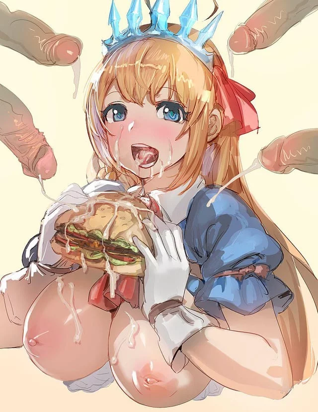 Extra cream for her big hunger