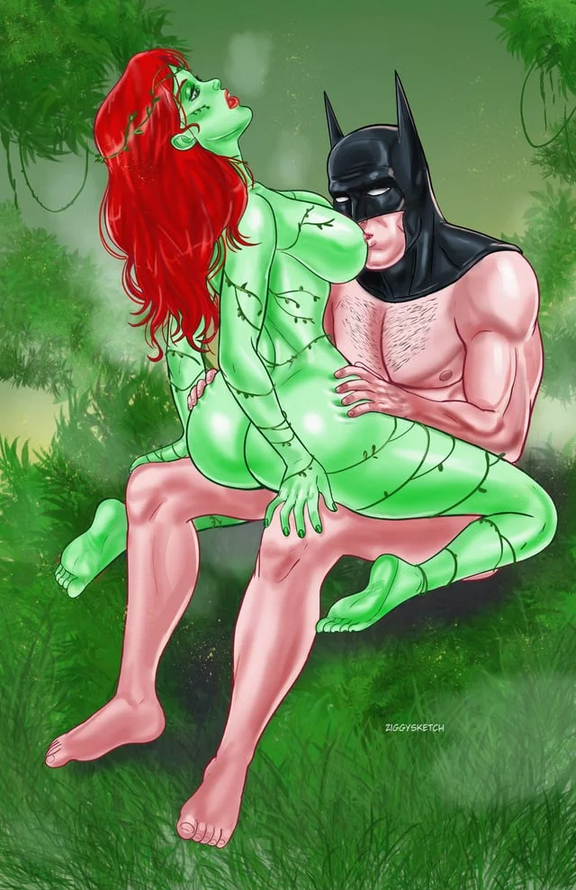 Batman/Poison Ivy merger position (Ziggysketch) [DC]