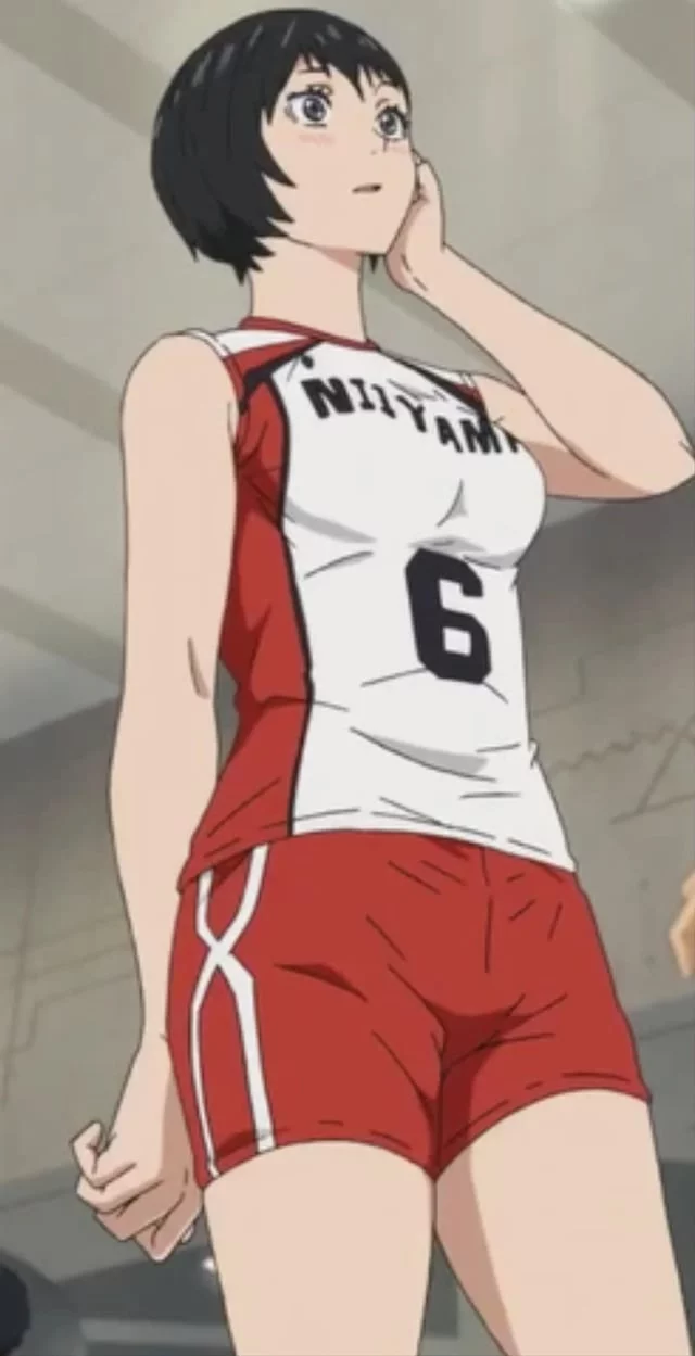 Who else wishes this tall beauty Kanoka from (Haikyuu) had more screen time to drool over? She looks so tight & fit