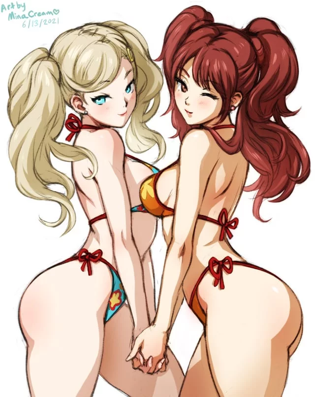 I've been so obsessed with (Ann) and (Rise) from (Persona) since I became a fan. I even started doing a jerk off challenge in the Dancing games while they do their sexy dances in their slutty outfits and bikinis. It makes the game harder but it feels so fucking good...🥴