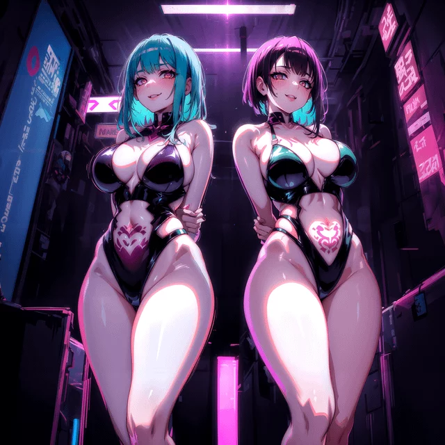 Cyberpunk: Neon Light District #1 -「AI Anime Art」