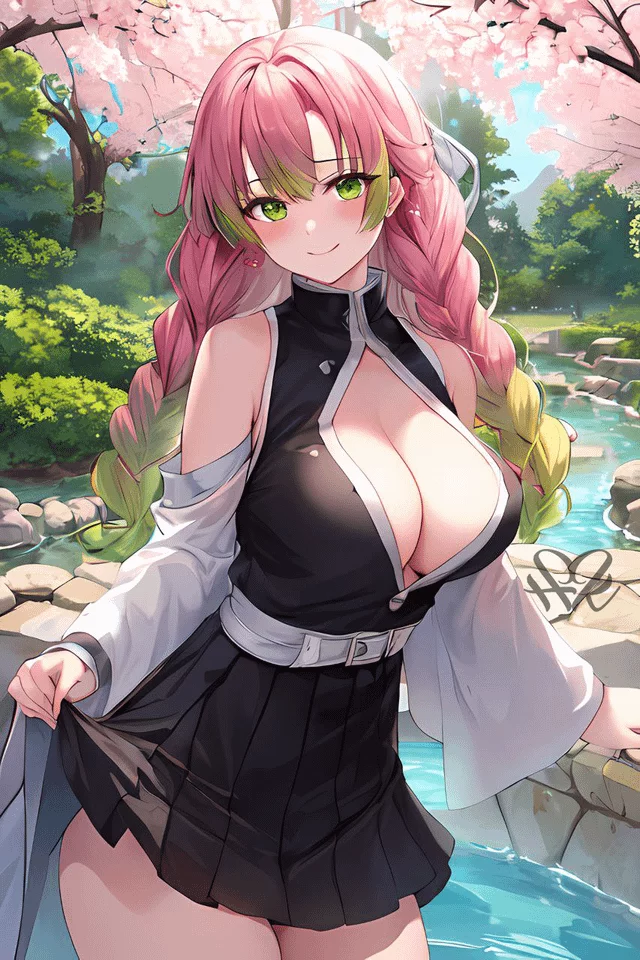 Lovely (Mitsuri) ❤️ You like big boobies, don't you ? (Demon Slayer artwork)