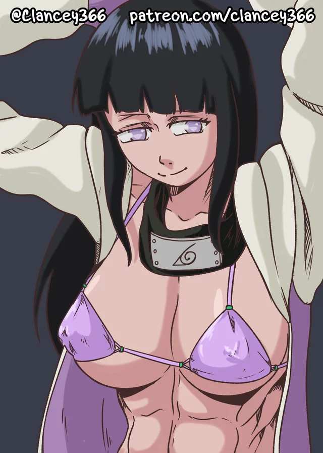 Hinata showing abs (@Clancey366)