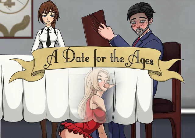 Alice being naughty while Paul tries to tell Hannah his order. (Digital Decadence) [A Date for the Ages]